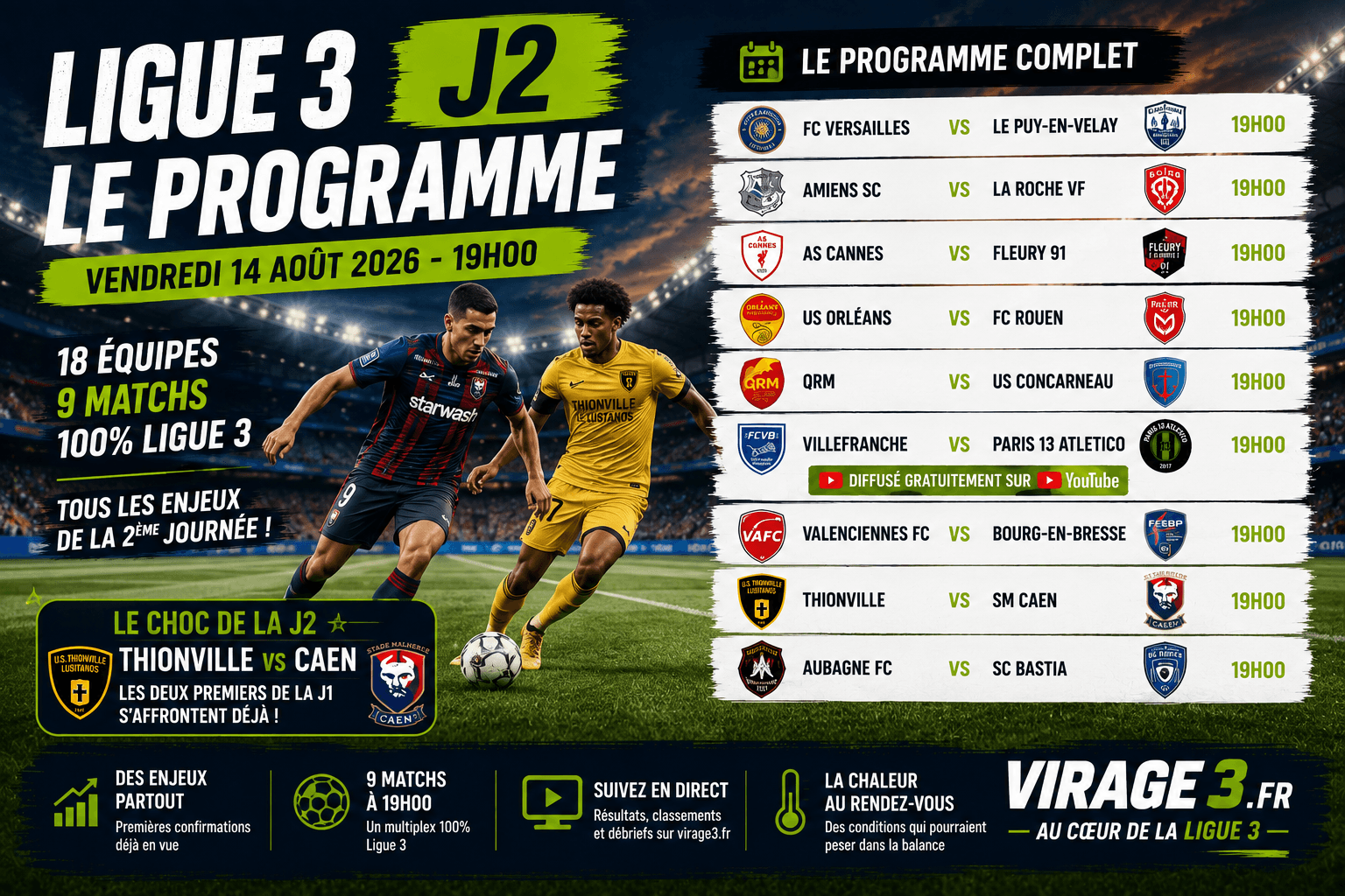 ligue-3-j2-programme-horaires-enjeux